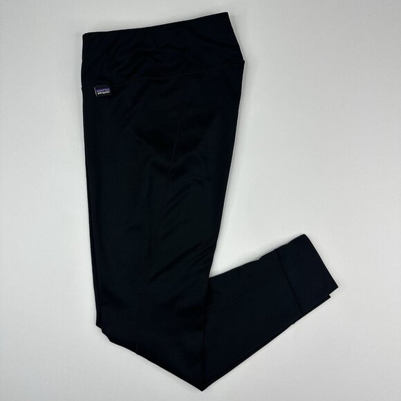 Patagonia Women's Black Capilene Midweight Base Layer Bottoms S/W25/L26.5 - Picture 2 of 13